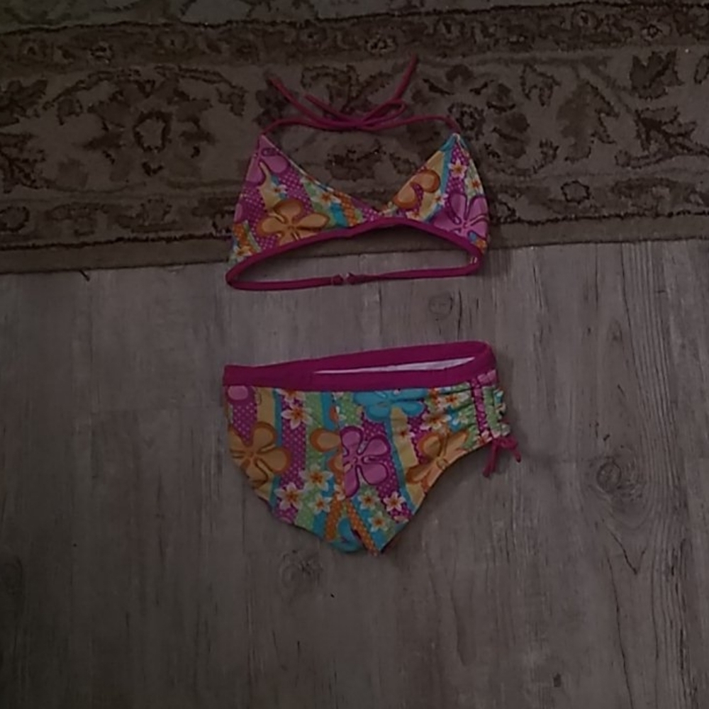 Flower bikini suit